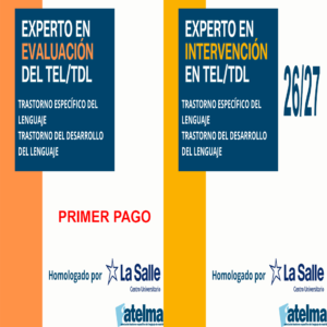 Experto en Evaluación e Intervención de los Trastornos Específicos del Lenguaje TEL/TDL 2026/27- PRIMER PAGO